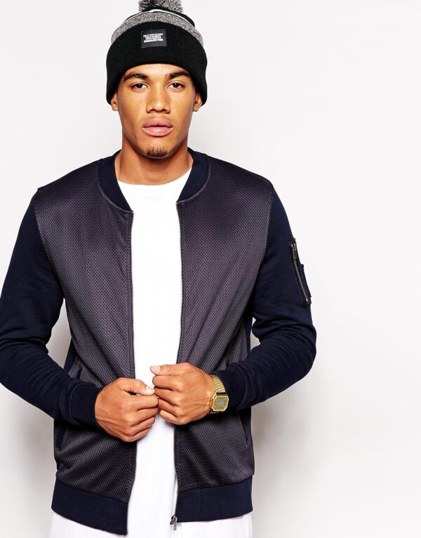 Mens Bomber In Jersey